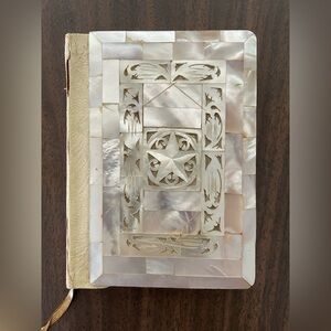 Gorgeous Mother of Pearl Covers Illustrated Bible